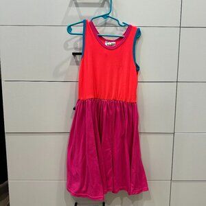 DotDotSmile Red/Orange Neon Tank dres
